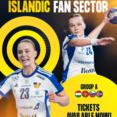Íslenska stuðningsmannasvæðið á EM kvenna 2026